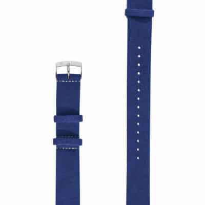 Nato strap Alcantara blue men