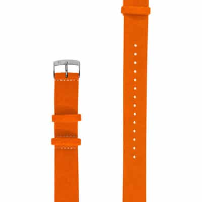 Bracelet Nato Alcantara orange femmes