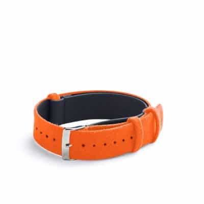 Nato watch strap Alcantara orange women