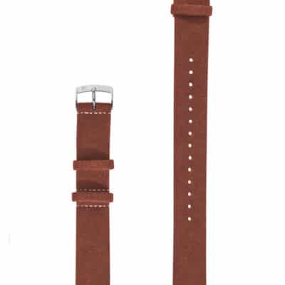 Nato strap Alcantara brown women