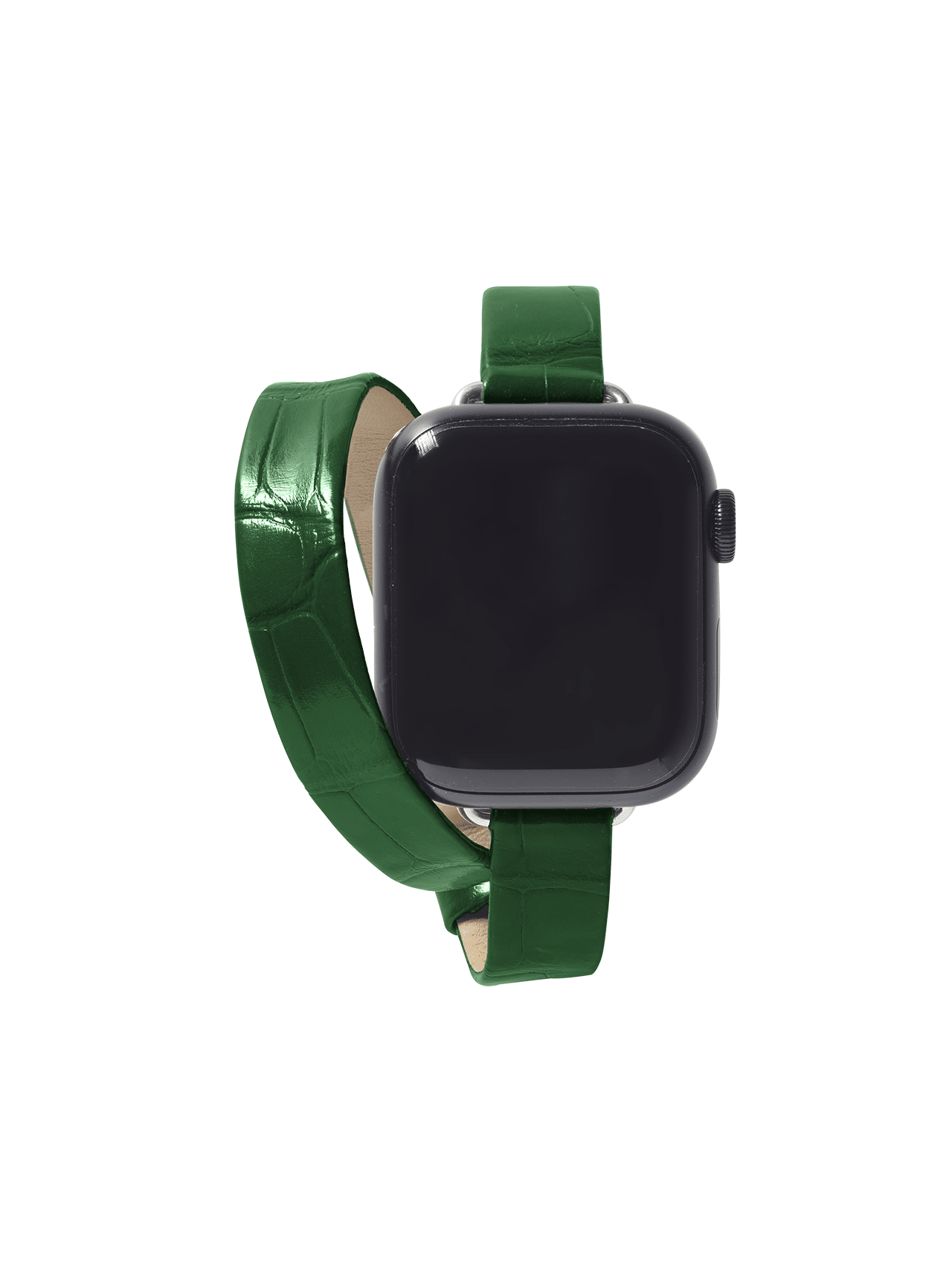 Apple Watch double bracelet Alligator Green Bright Women