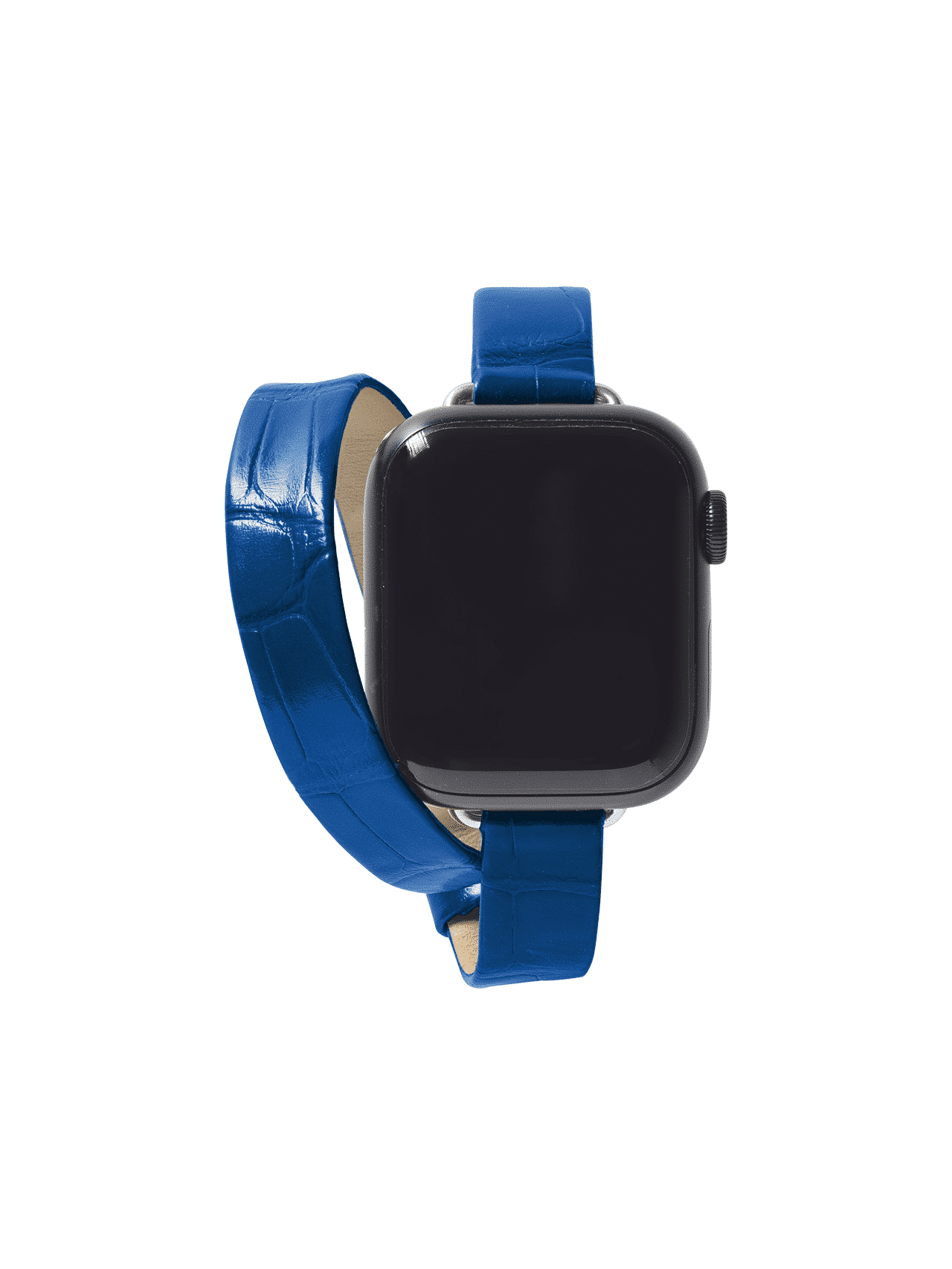 Apple Watch double bracelet Alligator Blue Bright