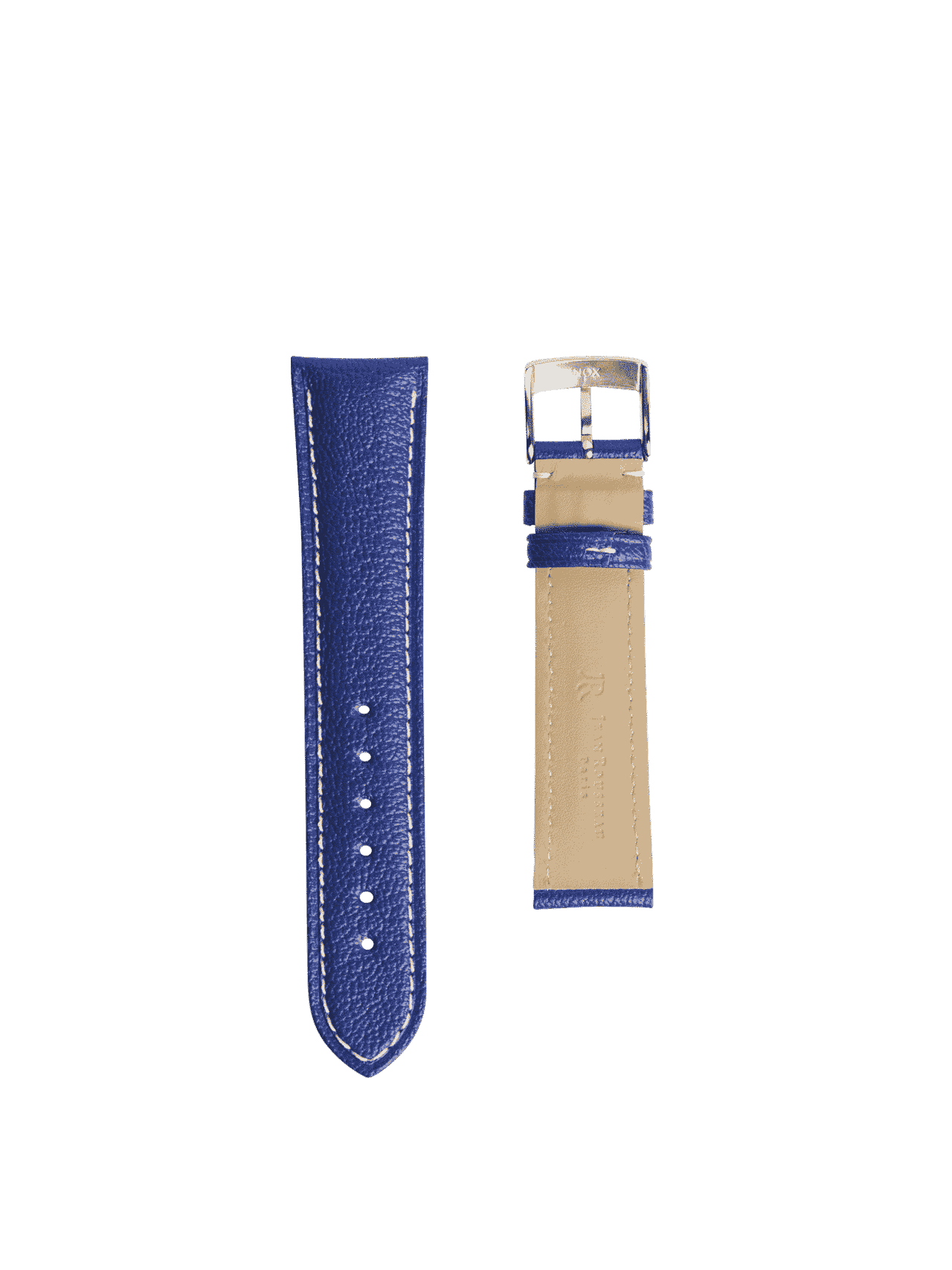 bracelet de montre alcantara bleu