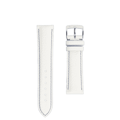 Bracelet montre classique chèvre blanche hommes