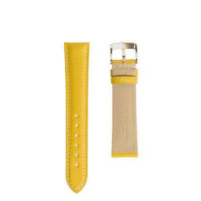 Bracelet montre classique veau jaune hommes