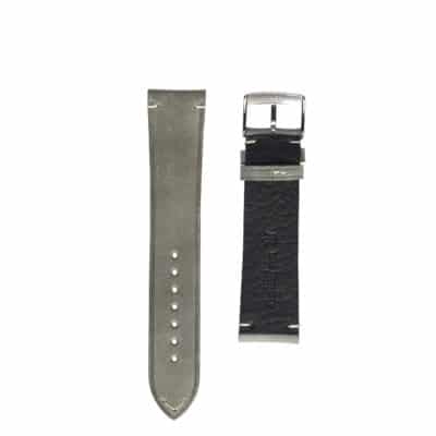 vintage jean rousseau bracelet de montre en veau gris bois
