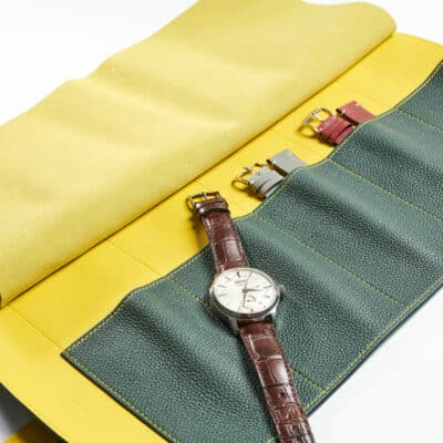 watch straps holster cover travel luxury yellow green