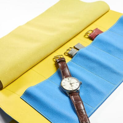 watch straps holster cover travel luxury blue yellow
