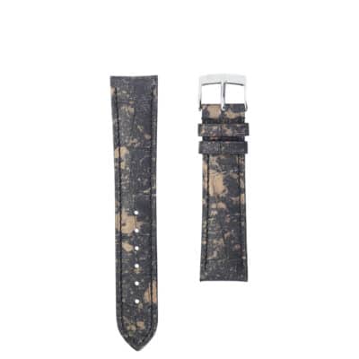 Watch strap 3.5 Asteria rubber touch crocodile bronze front