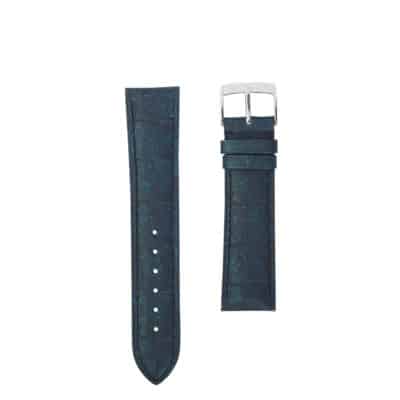 Watch strap 3.5 Asteria rubber touch crocodile green front