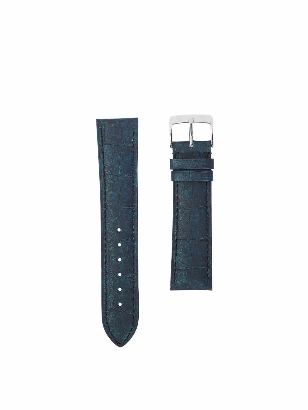 Watch strap 3.5 Asteria rubber touch crocodile green front