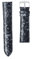 Watch strap 3.5 Asteria crocodile silver front