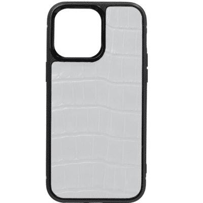 étui pour iphone 14 pro max gris alligator