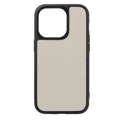 coque iphone 14 cuir veau blanc