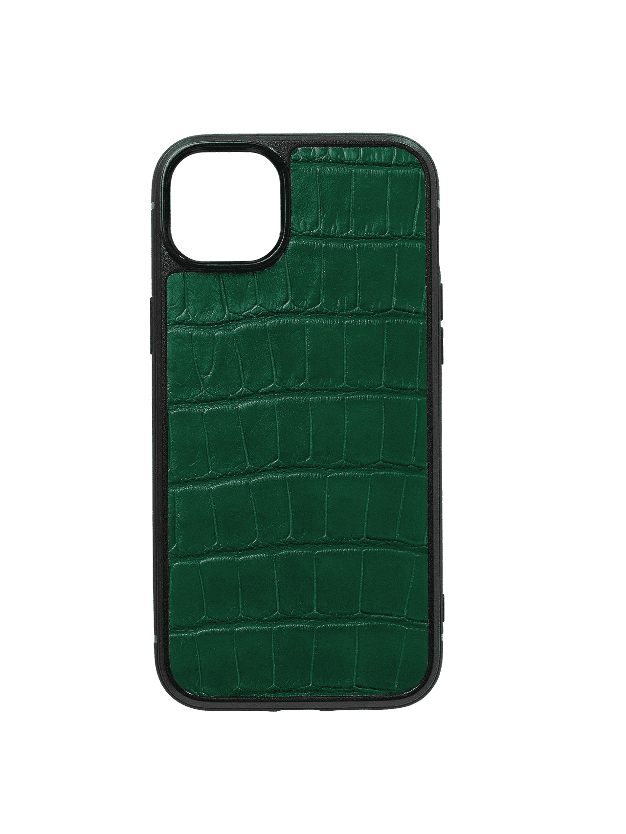 iphone case 14 leather crocodile green