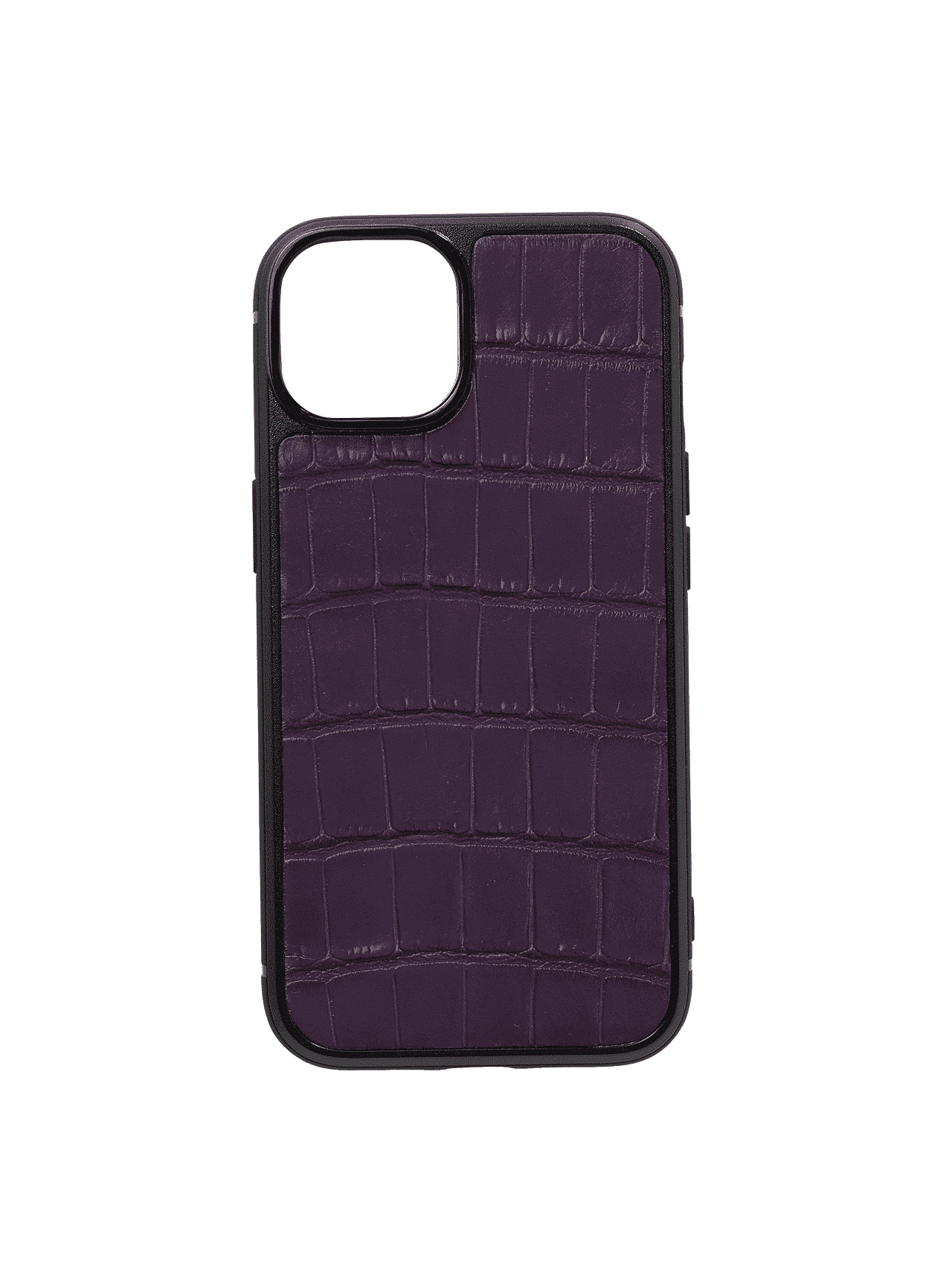 iphone case 14 leather crocodile purple