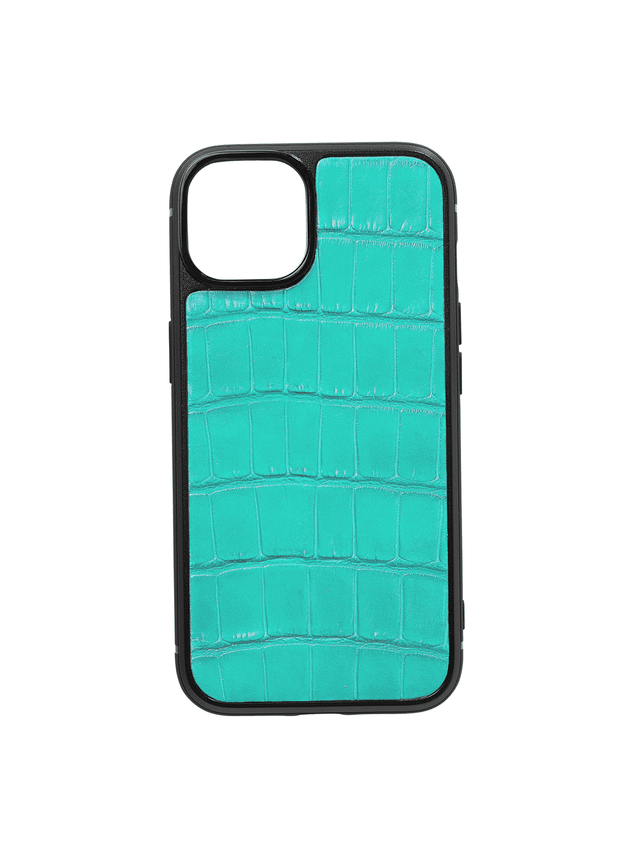 iphone case 14 leather crocodile blue