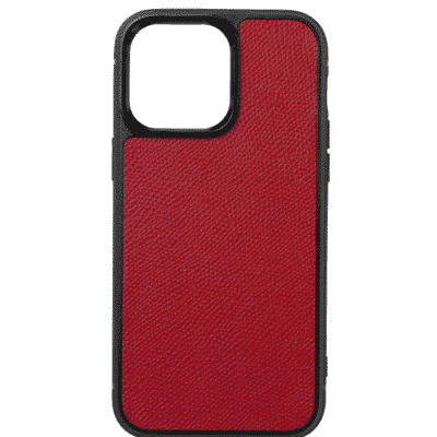 iphone case 14 leather calf red