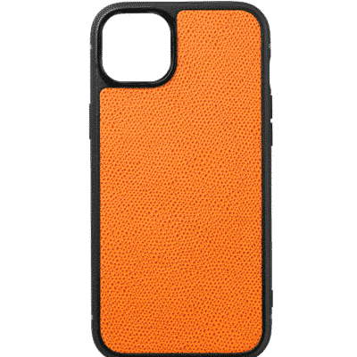 iphone case 14 leather calf orange