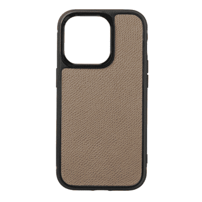 iphone case 14 leather calf grey