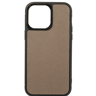 iphone case 14 leather calf grey