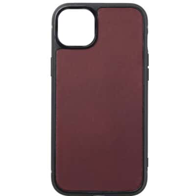 coque iphone 14 cuir veau bourgogne