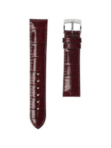 Classic 3.5 watch strap garnet shiny alligator