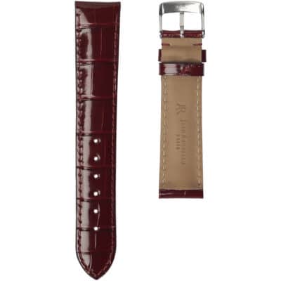 red leather valentine day watch strap