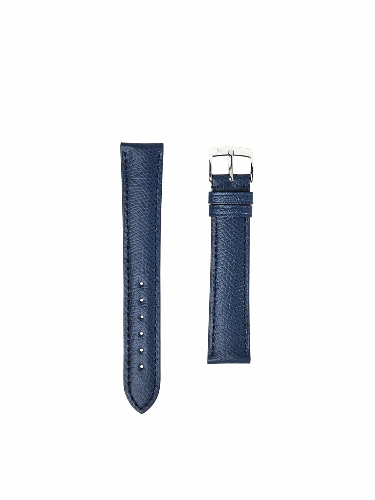 Reversible Belt Ostrich Blue - Maison Jean Rousseau