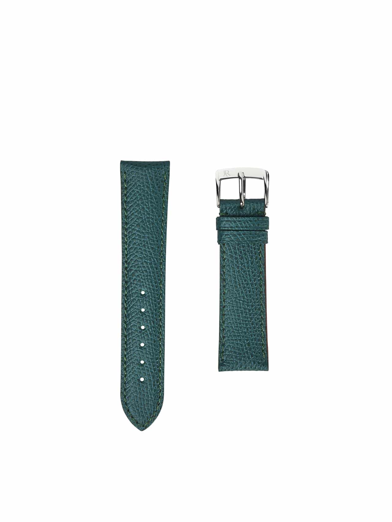 jean rousseau leather strap green brown