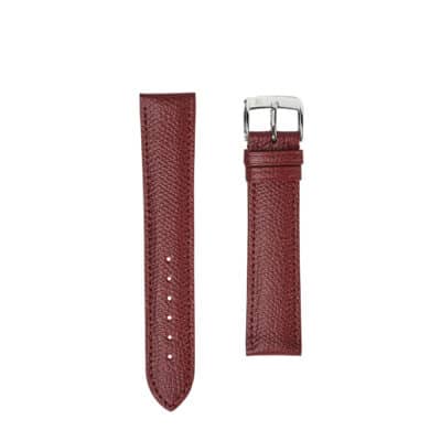 jean rousseau leather strap red black