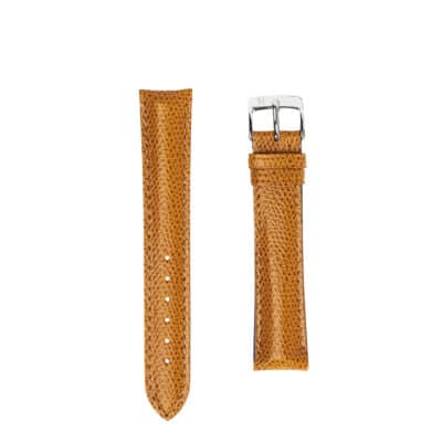 jean rousseau leather strap gold brown