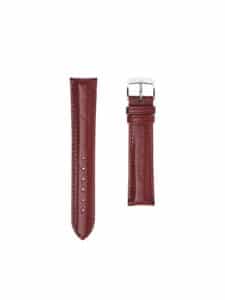 Watch strap burgundy embossed calf classic 5.0