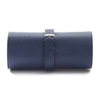 Soft watch roll blue embossed calf