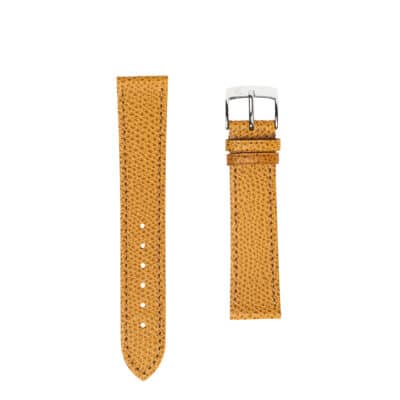 jean rousseau leather strap gold brown