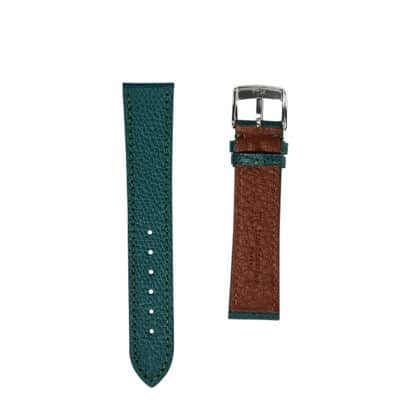 jean rousseau leather strap green brown