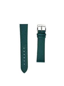 Watch strap green embossed calf Flat