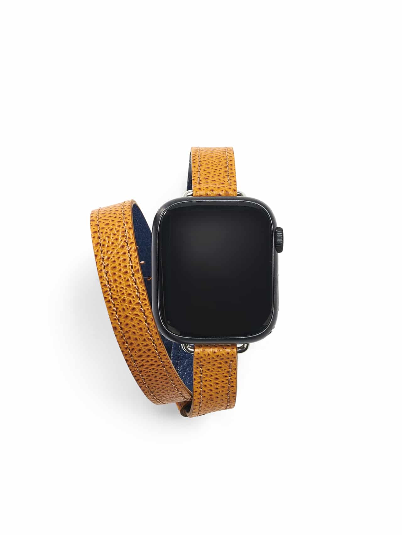 leather strap apple watch gold brown