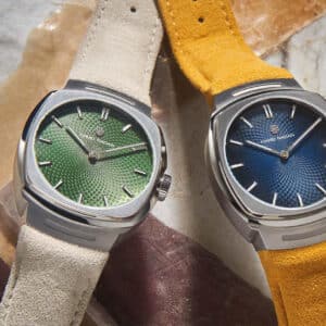 jean rousseau havid nagan alcantara strap watch