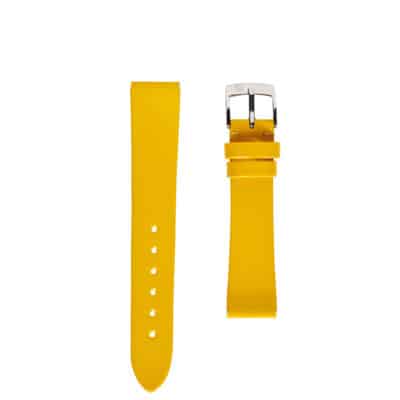 時計ベルト 時計ベルトエナメル・カーフ黄色