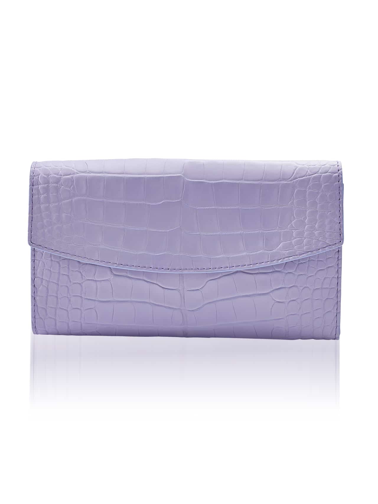 Pocket Wallet dark blue semi matte alligator - Maison Jean Rousseau