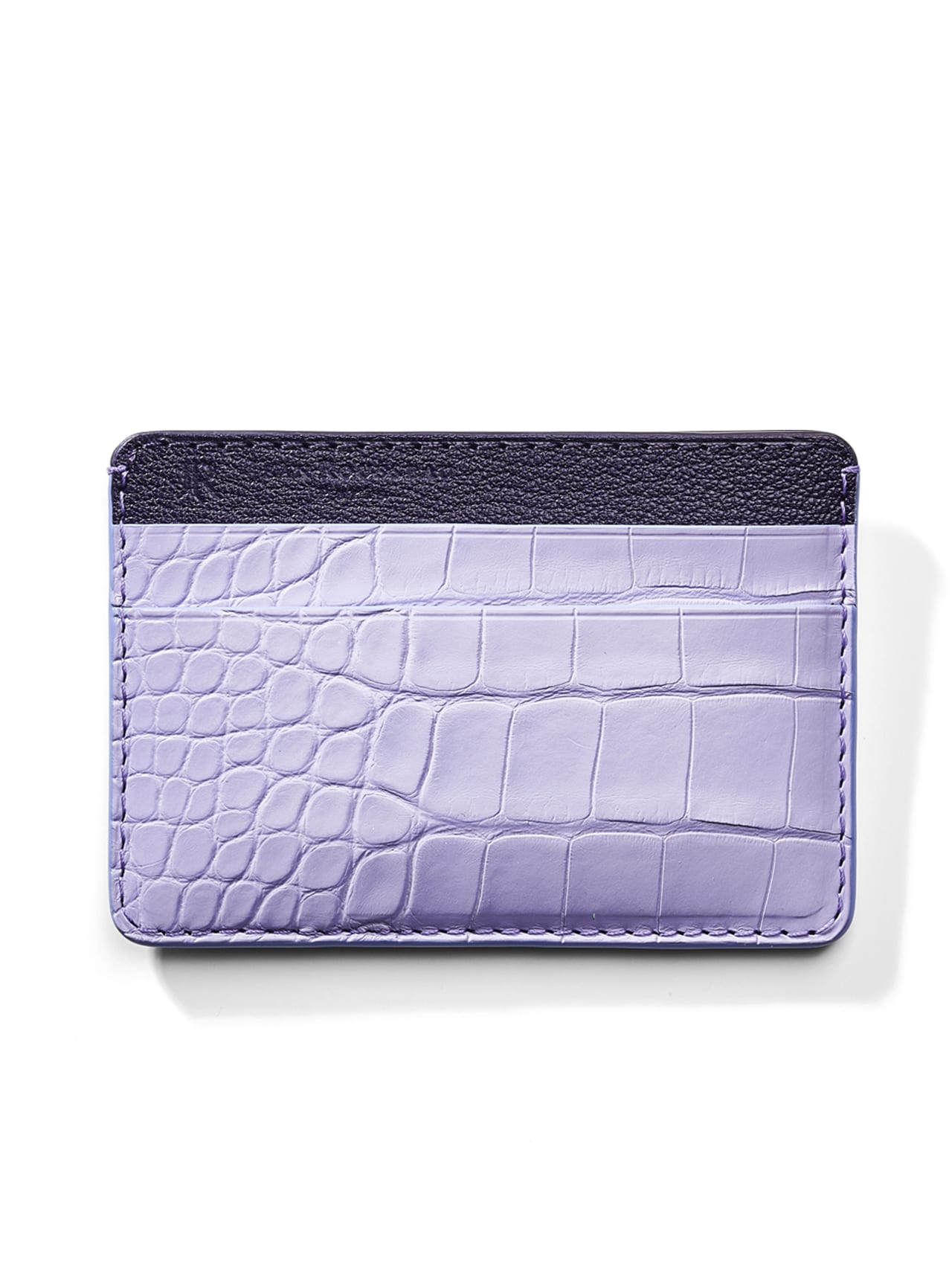 slim cardholder purple jean rousseau leather
