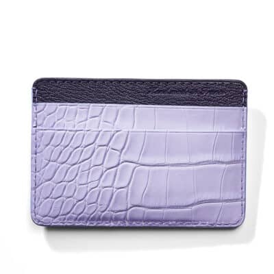 slim cardholder purple jean rousseau leather