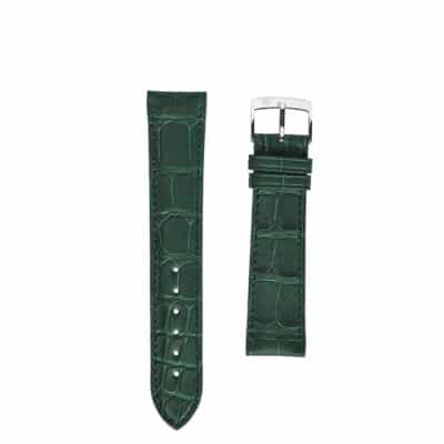 bracelet montre vert crocodile jean rousseau