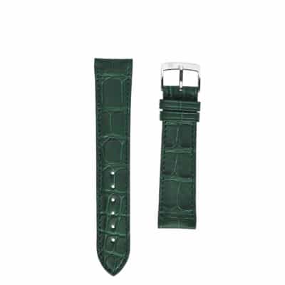 watch strap green crocodile jean rousseau