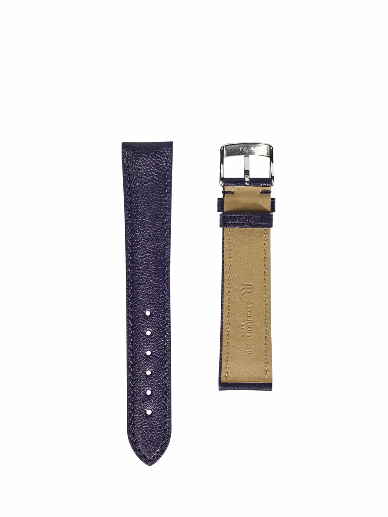 Louis Vuitton Monogram Leather Strap for Watches Brown & Red 20mm