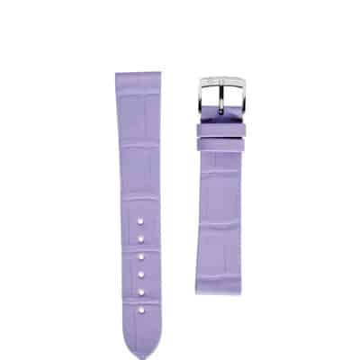 bracelet montre violet crocodile jean rousseau