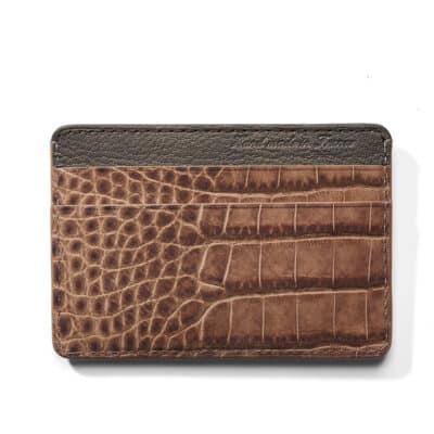 slim cardholder brown jean rousseau leather