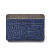 slim cardholder blue jean rousseau leather