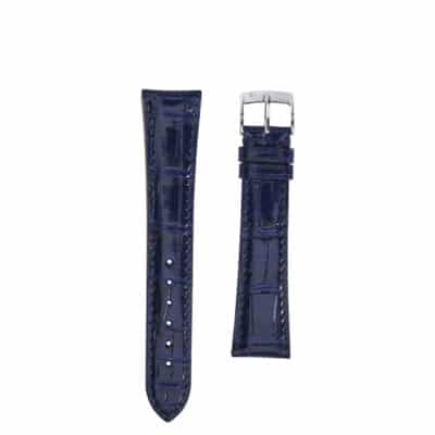 Bracelet de montre alligator 3.5 bleu minuit